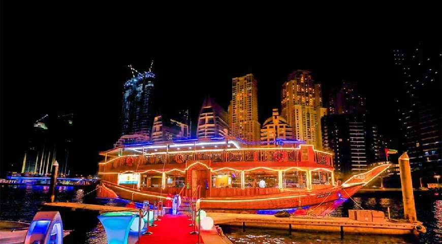 Experience the best of Dubai with a Dhow Cruise Dubai Marina, a blend of tradition and luxury.