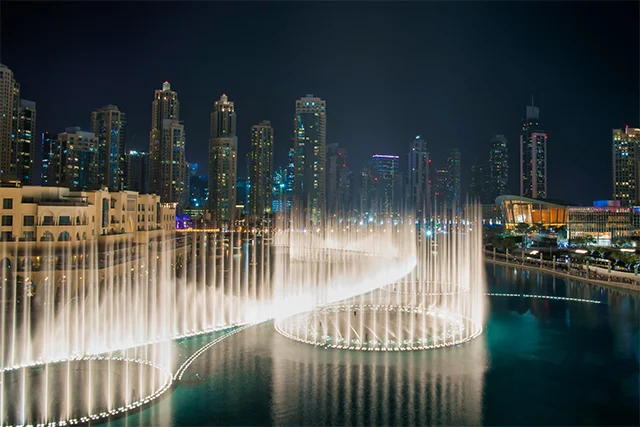 Dubai Fountain and Lake Ride-dubai water fountain boat ride