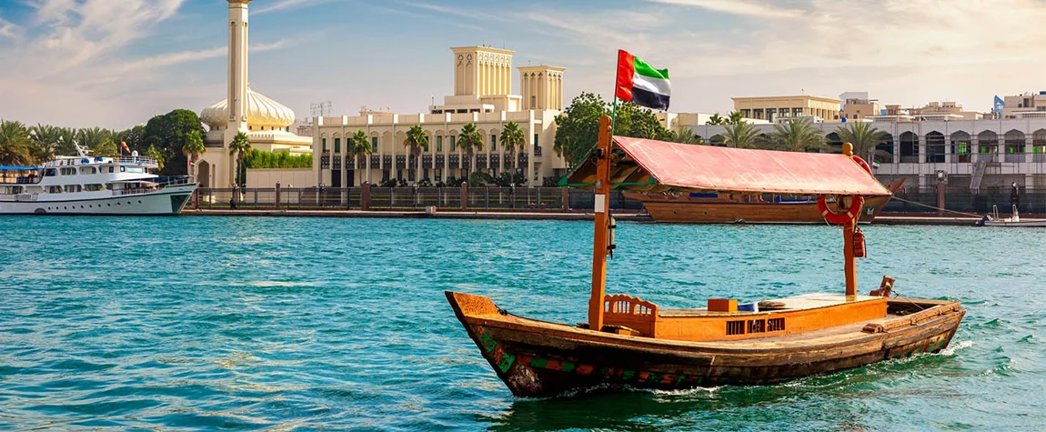 Al Seef Historic District in Old Dubai