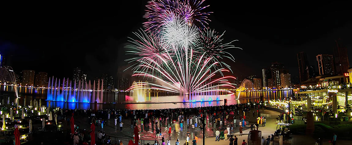 Eid Al Adha fireworks in UAE