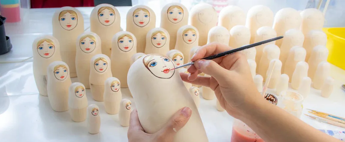 Attending a Matryoshka Doll Painting Workshop