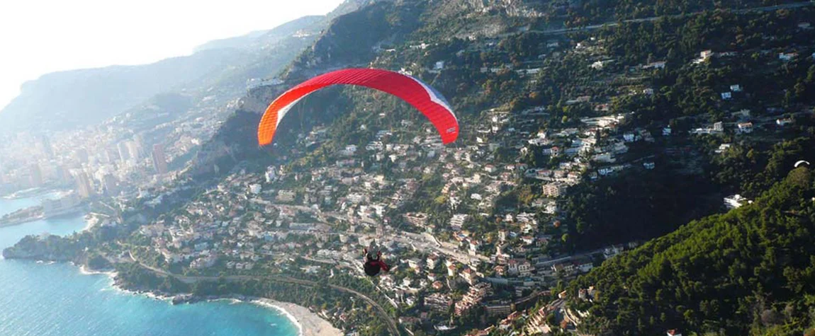 Paraglide over the French Riviera