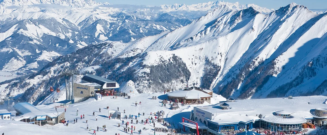 Skiing and Snowboarding in the Austrian Alps