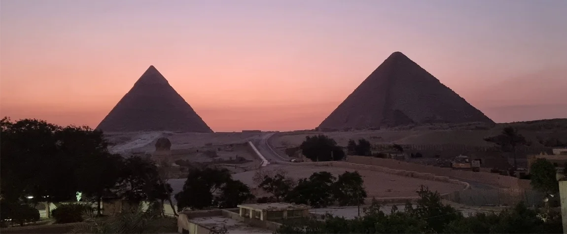 sunrise and sunset in Egypt