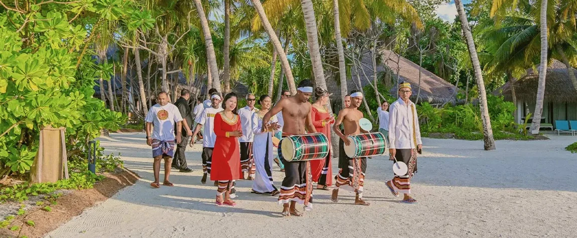 Traditional Maldivian Village Ambiance