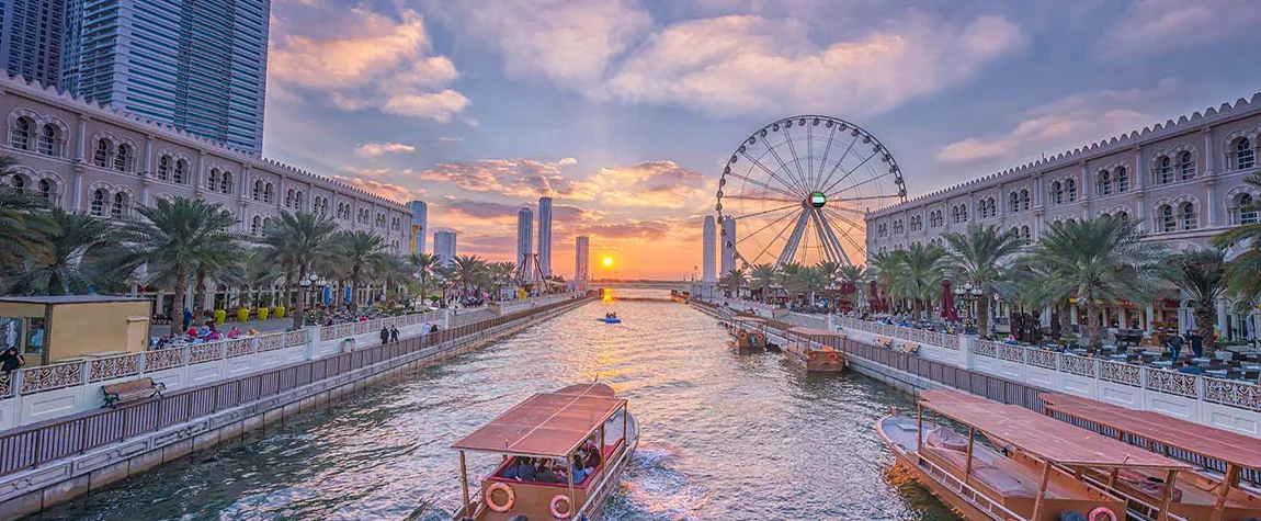 Soak in the Pretty Venetian Vistas at Al Qasba