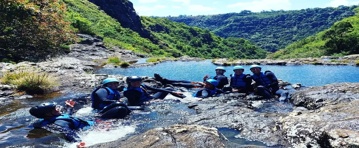 Canyoning at Tamarin Falls