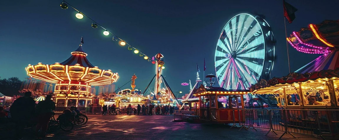 Carnival in Vake Park in Halloween