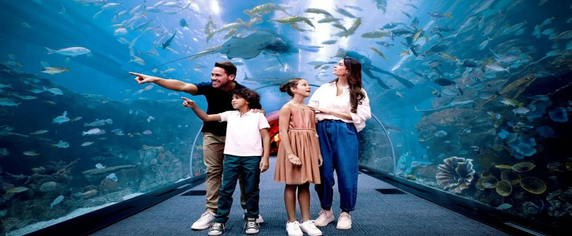 7. Watch the Dubai Mall Aquarium in Awe