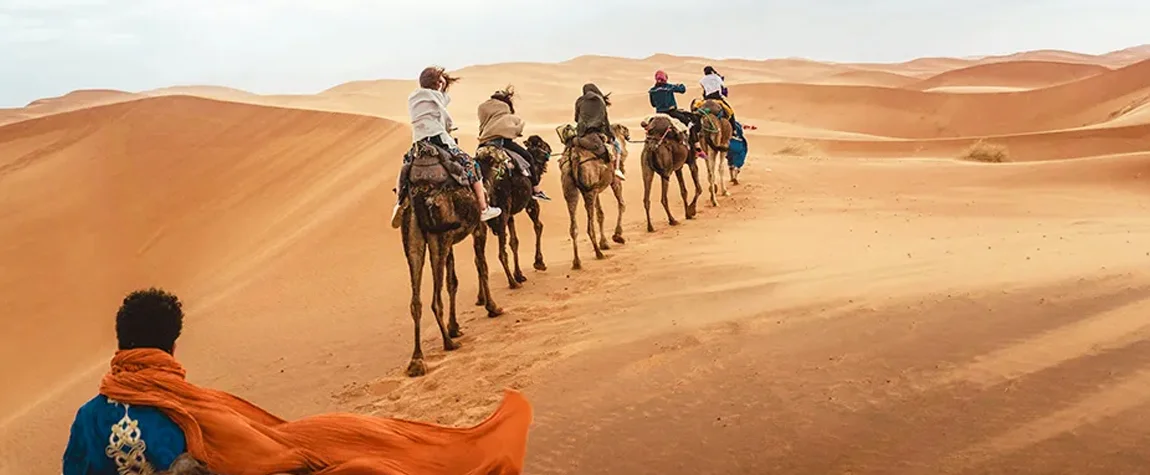 Camel Riding in the Desert