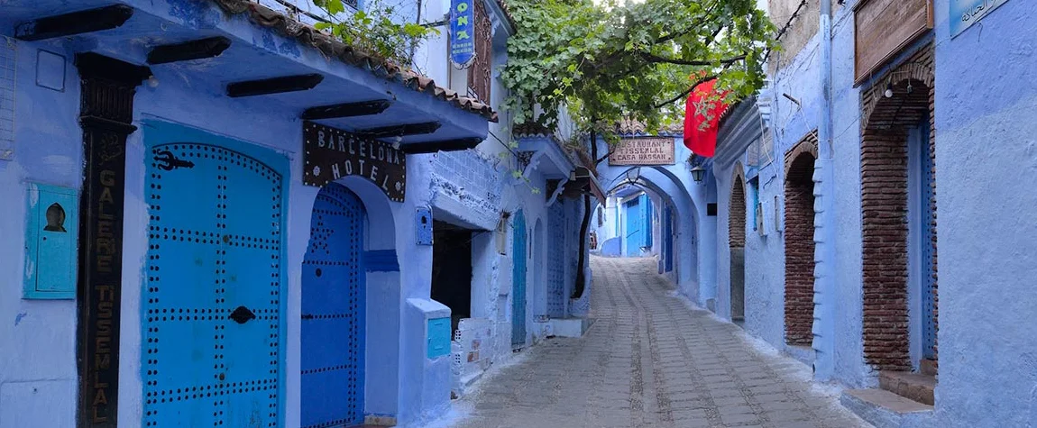 Walking through the Blue Paved Streets of Chefchaouen