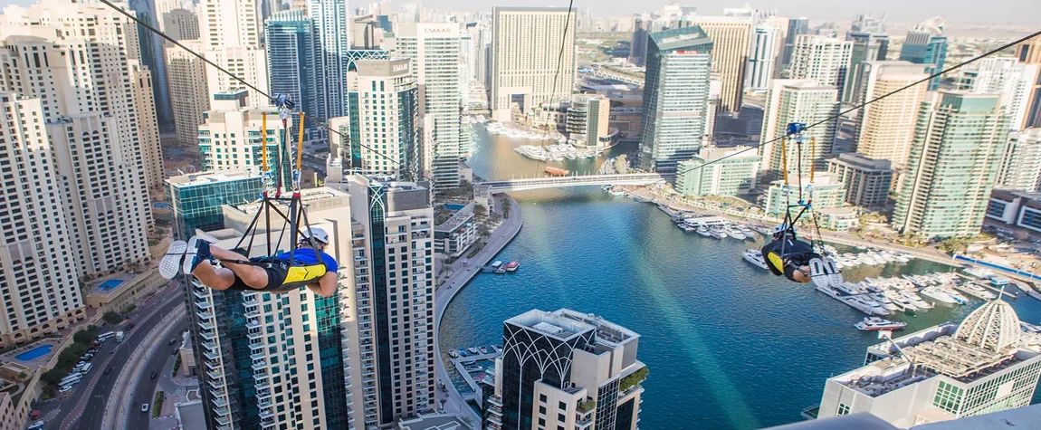 Ziplining in Dubai