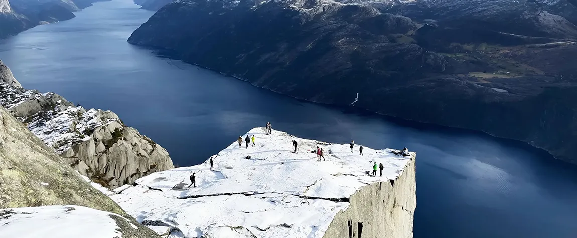 Go hiking to Preikestolen in Norway