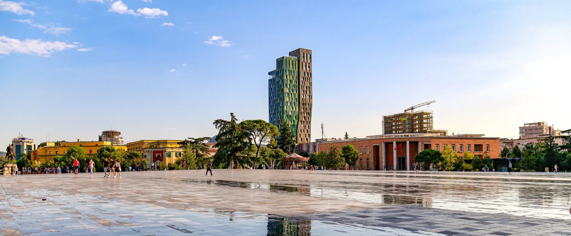 Take a Walk around Tirana’s Skanderbeg Square