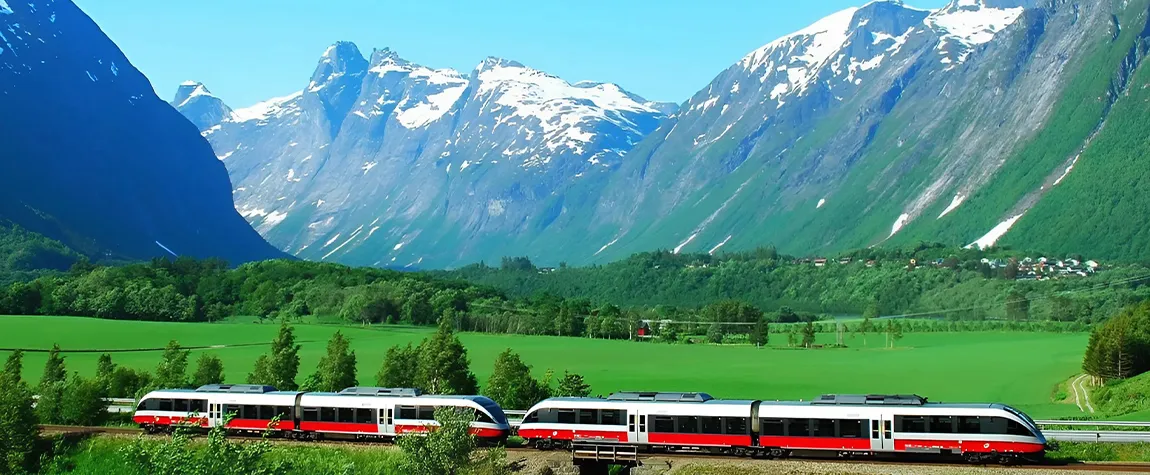 Oslo to Bergen scenic train journey