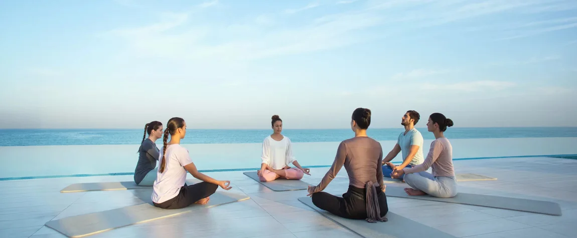 8. SUP Yoga at Saadiyat Island