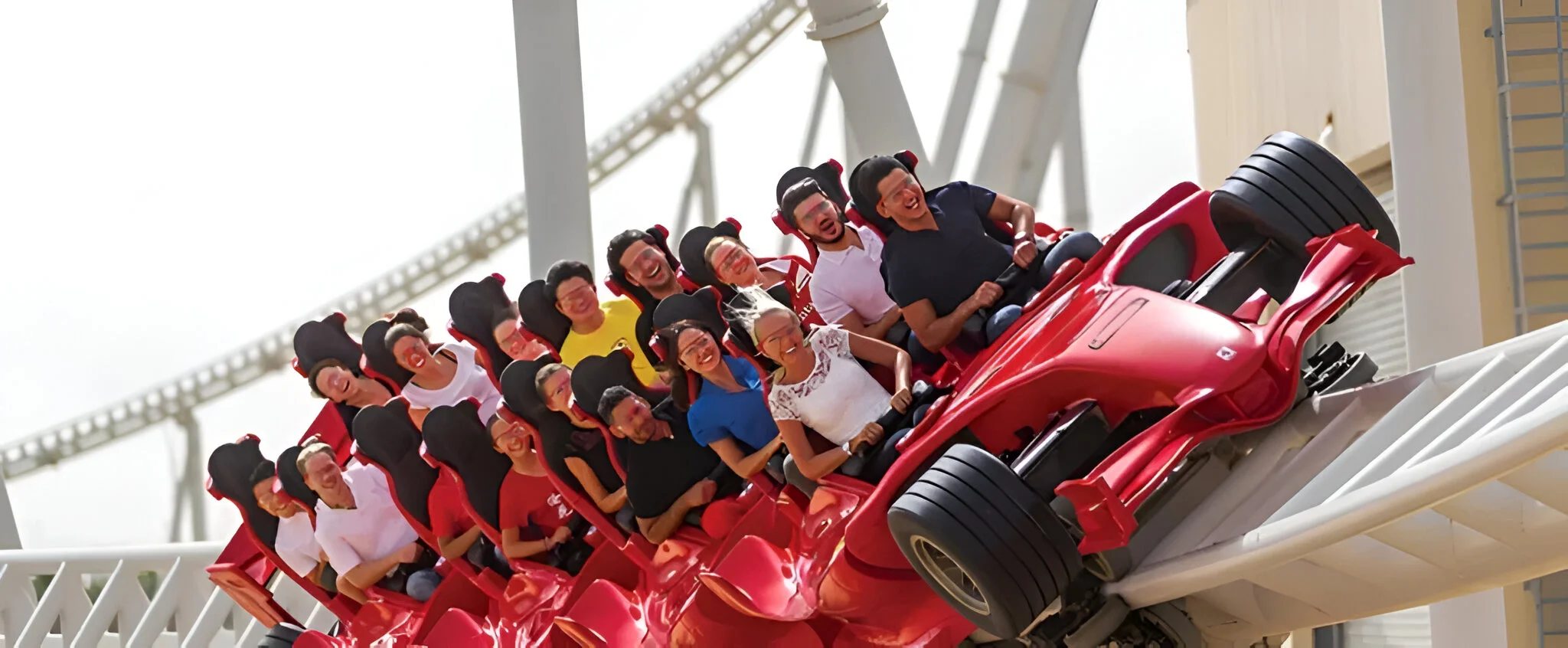 Rides at Ferrari Theme Park Abu Dhabi