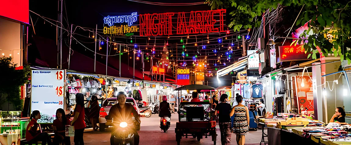 Bustling Night Markets of Phnom Penh