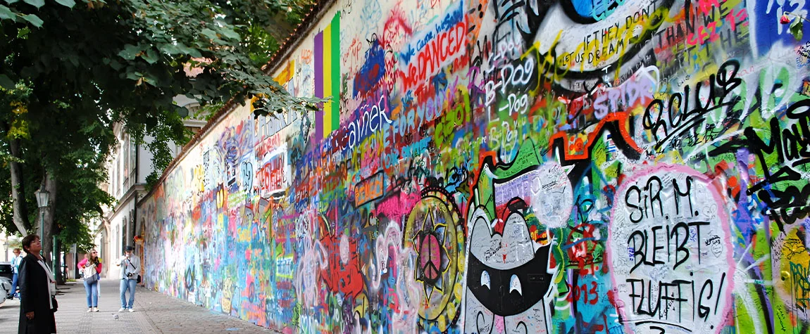 Explore the Quirky Side of Prague at the Lennon Wall