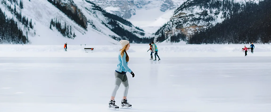 Take an Ice Skating on Lake Louise