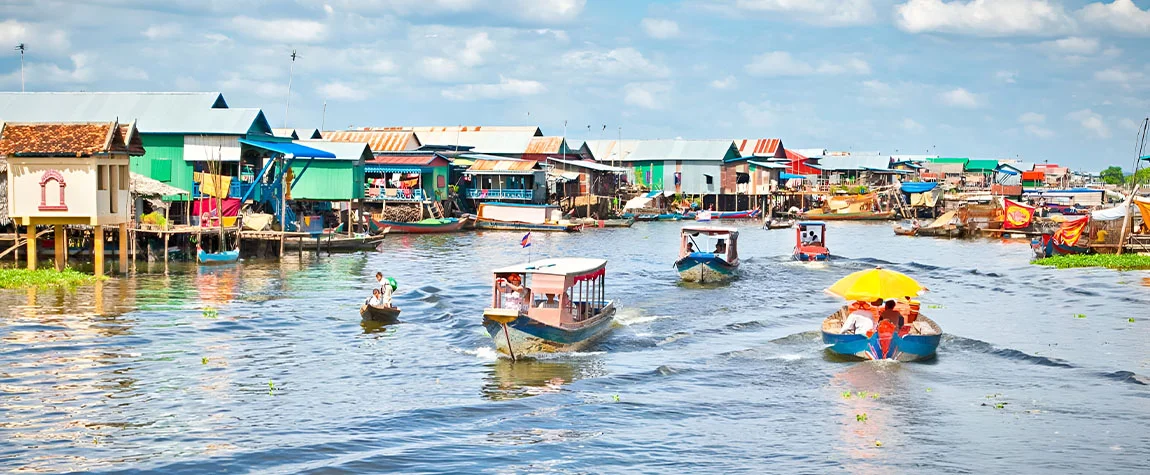 Kayak Through the Floating Villages of Tonlé Sap Lake